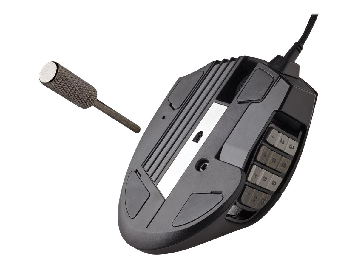 CORSAIR Gaming Scimitar RGB Elite Optisk Kabel Svart