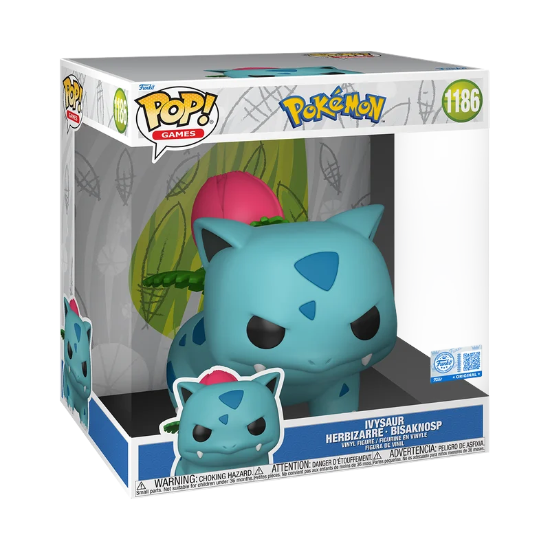 Funko POP Pokémon Ivysaur 10" Vinylfigur