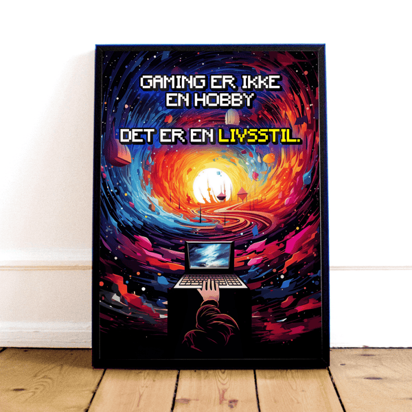 Affisch med "Spellivsstil"
