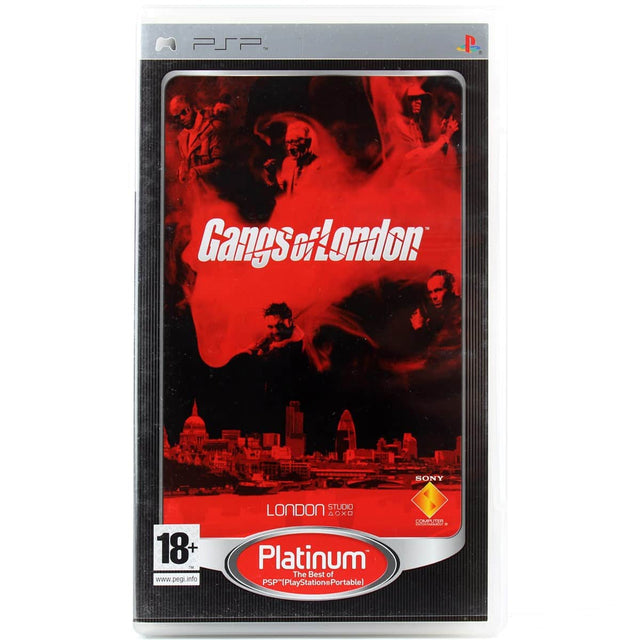 Gangs of London Platinum til PSP - fysisk spil og omslag