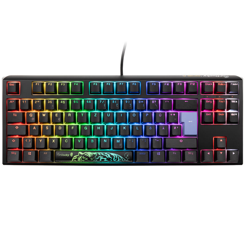 Ducky One 3 - Klassisk Svart / Vit Nordisk - TKL - Körsbärsröd