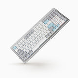 Ducky Cushion 98 - Silver - 98% - Shush Linear Switch - Alu - Nordic ISO - Tri-mode (Wireless, BT, USB) - DuckyHUB Config + VIA Support
