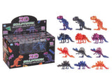 3D-printet Dinosaur-skelet 11 cm – Assorteret – produktbillede