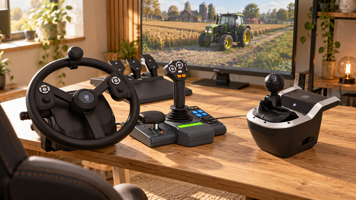 HORI Farming Control System + 7-Speed Racing Shifter pakke til PC – stemningsbillede