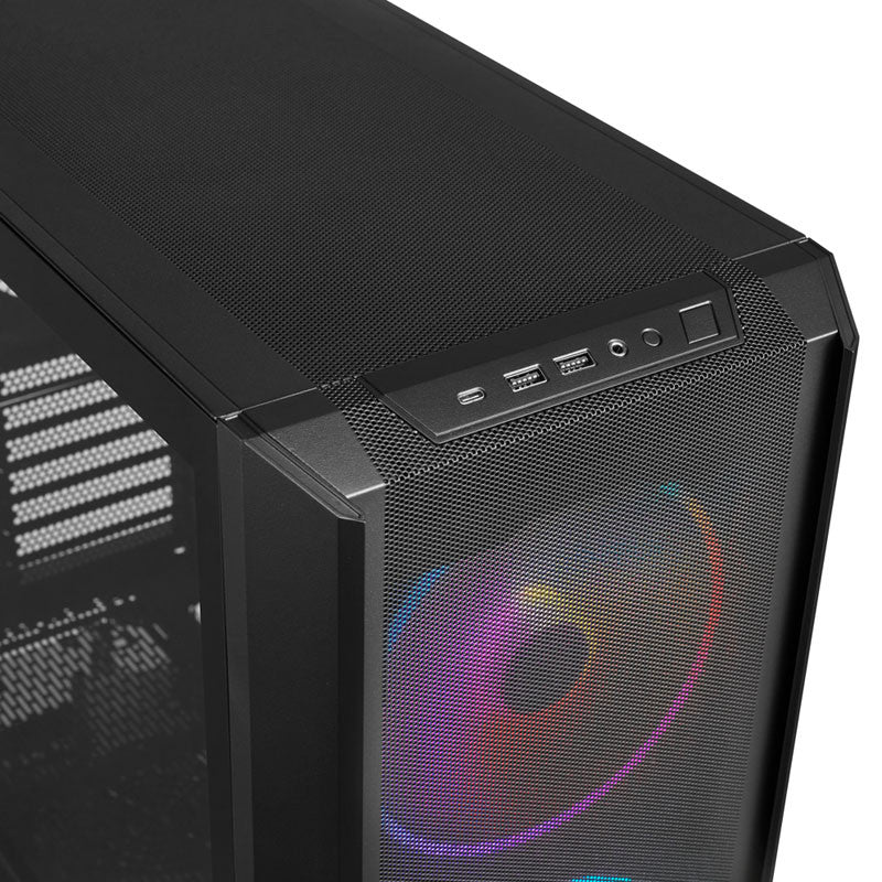 LANCOOL 216 RGB, E-ATX Midi-Tower-chassi - Svart