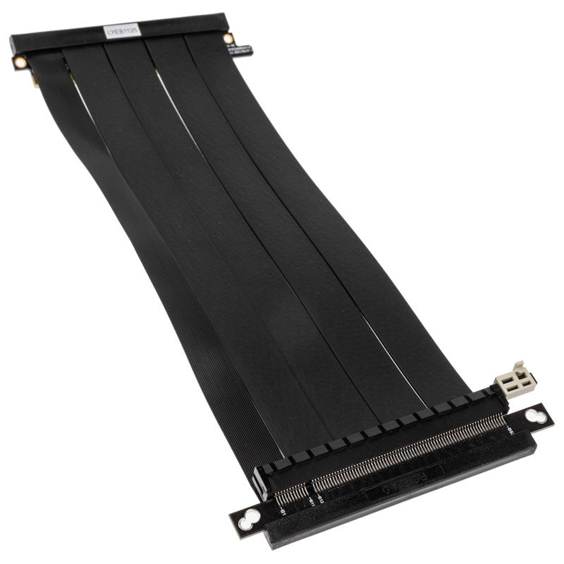 Lian Li PCIe x16 Riser-kabel - PCIe 4.0, 240 mm 90 graders vinkel - Svart