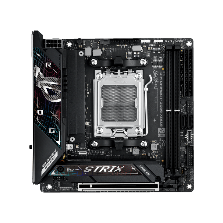 ROG STRIX B850-I GAMING WIFI – bundkort set forfra