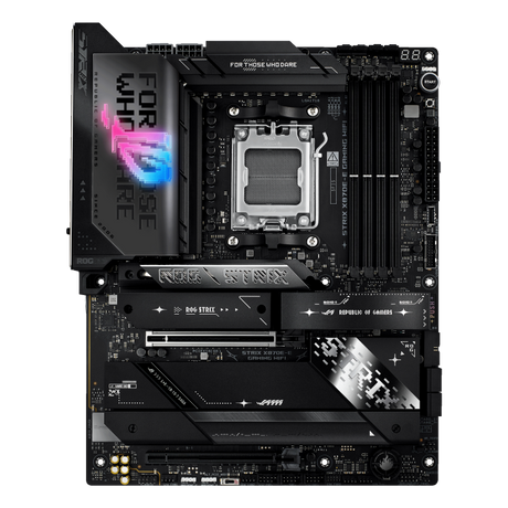 ROG STRIX X870E-E GAMING WIFI – bundkort set forfra
