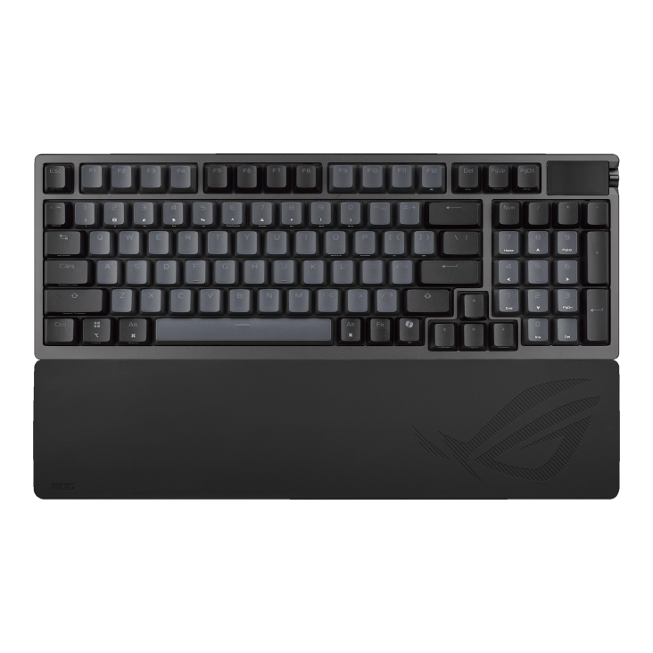 ASUS ROG Azoth 96 HE – Nordic – Sort – tastatur set forfra