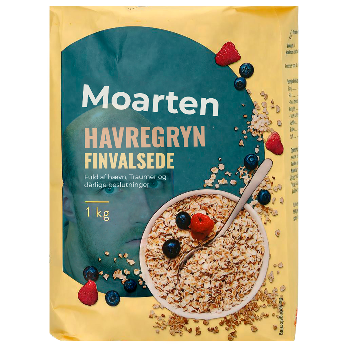 NORDIC PLAIN Moarten Havregryn DTF - Stor
