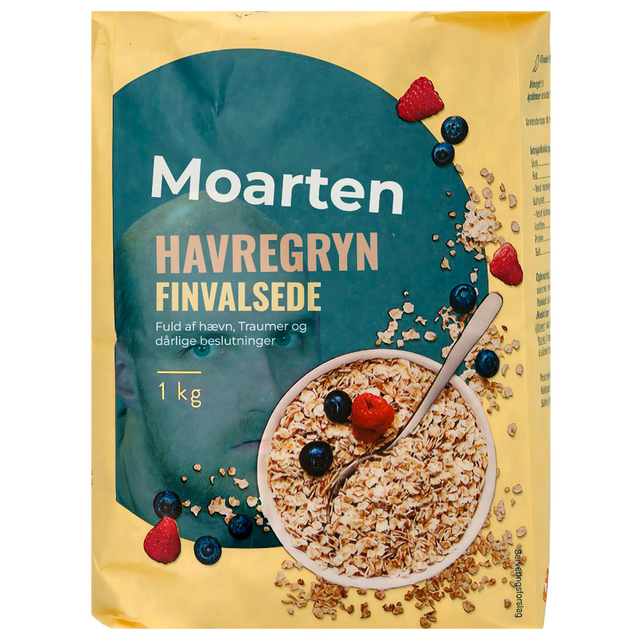 NORDIC PLAIN Moarten Havregryn DTF - Stor