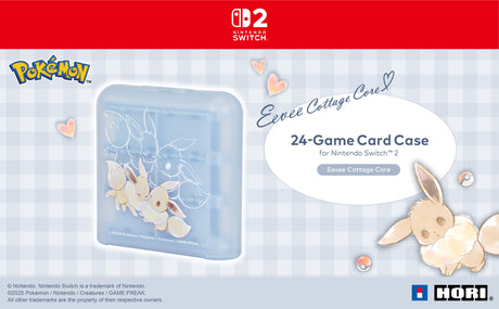 Producentens temabillede – HORI etui til 24 spilkort Eevee Cottage Core – blå – Nintendo Switch 2