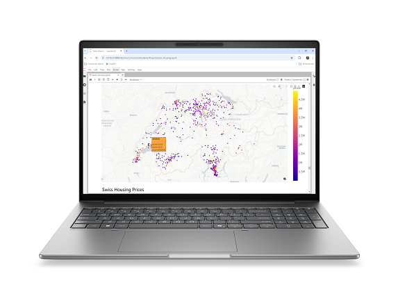 HP ZBook 8 G2a 16 DK3E1ET åben set forfra