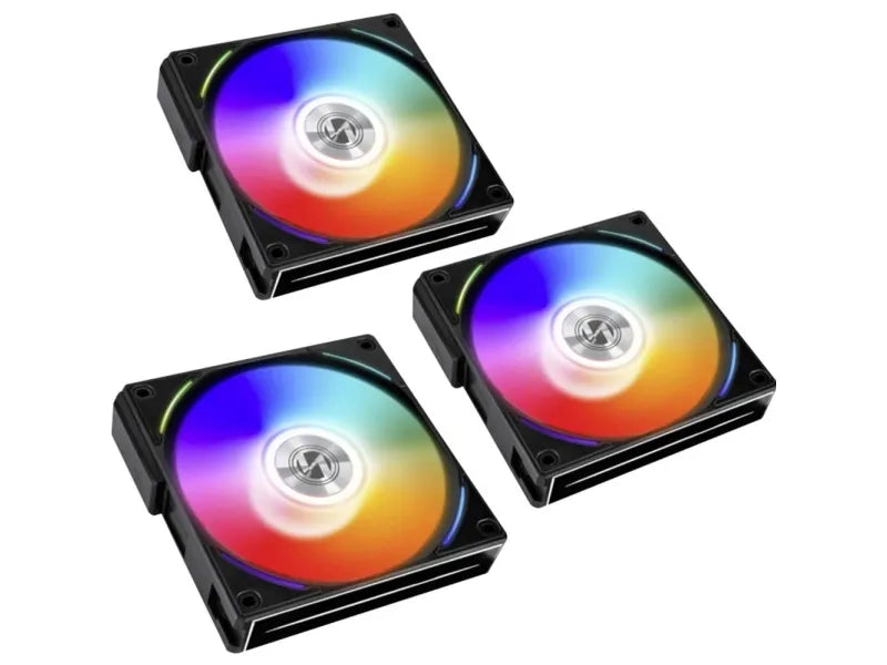 Lian Li UNI FAN AL120 RGB PWM Fan - 3 Pack inkl. Controller - 120mm - Sort