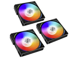 Lian Li UNI FAN AL120 RGB PWM Fan - 3 Pack inkl. Controller - 120mm - Sort