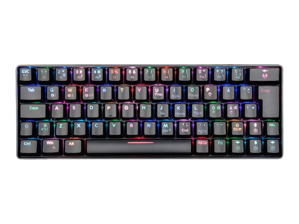 Fourze GK60 Gamingtangentbord US 60% Svart