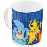 Färgskiftande mugg Squirtle - Pikachu - Charmander och Bulbasaur 325 ml