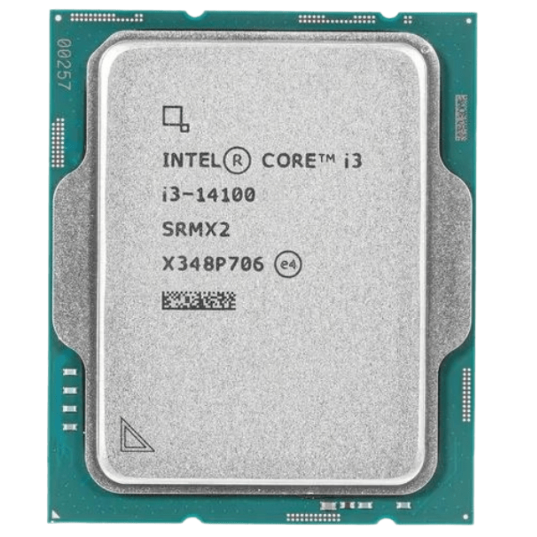 Intel Core i3 14100 processor – set ovenfra
