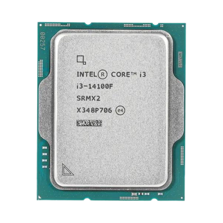 Intel Core i3 14100F processor – set ovenfra