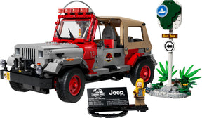 LEGO Jurassic Park Jeep Wrangler 77984 – samlet model med Dennis Nedry
