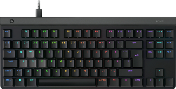 Logitech G515 RAPID TKL gamingtastatur – nordisk, sort