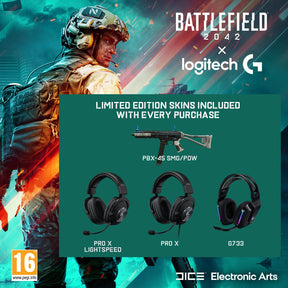 Logitech - G733 LIGHTSPEED Headset - BLACK +Battlefield PC SKIN bundle Logitech