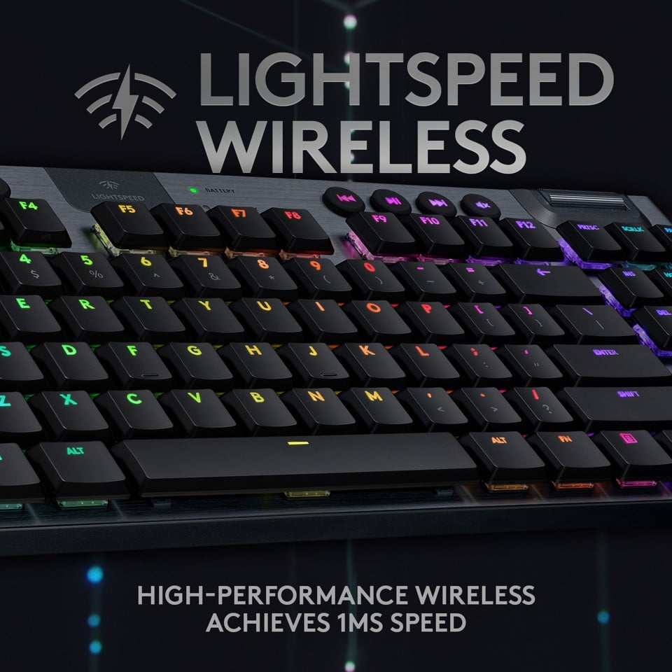 Logitech - G915 TKL Clicky Gaming Tangentbord - Nordisk Layout 