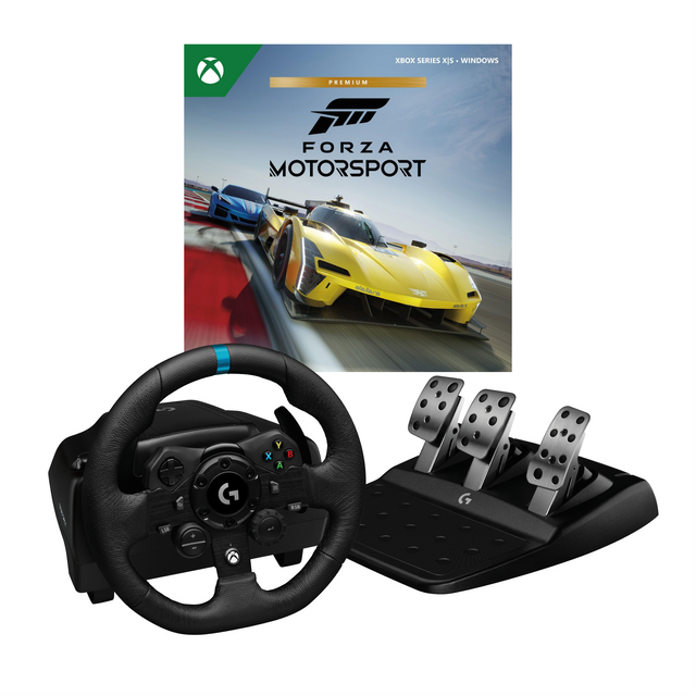 Logitech - G923 Racing Wheel + Forza Motorsport 8 Bundle Logitech