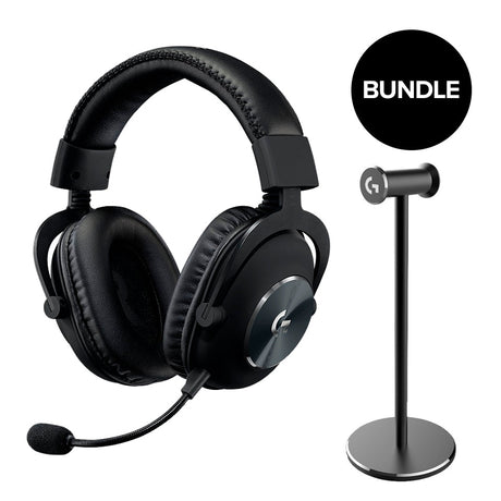 Logitech - PRO X Gaming Headset + HEADSET Stand Bundle Logitech