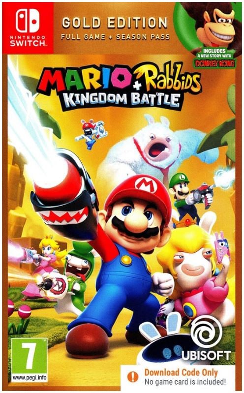 Mario + Rabbids Kingdom Battle (Guldutgåva) (Kod i en låda) - Nintendo Switch