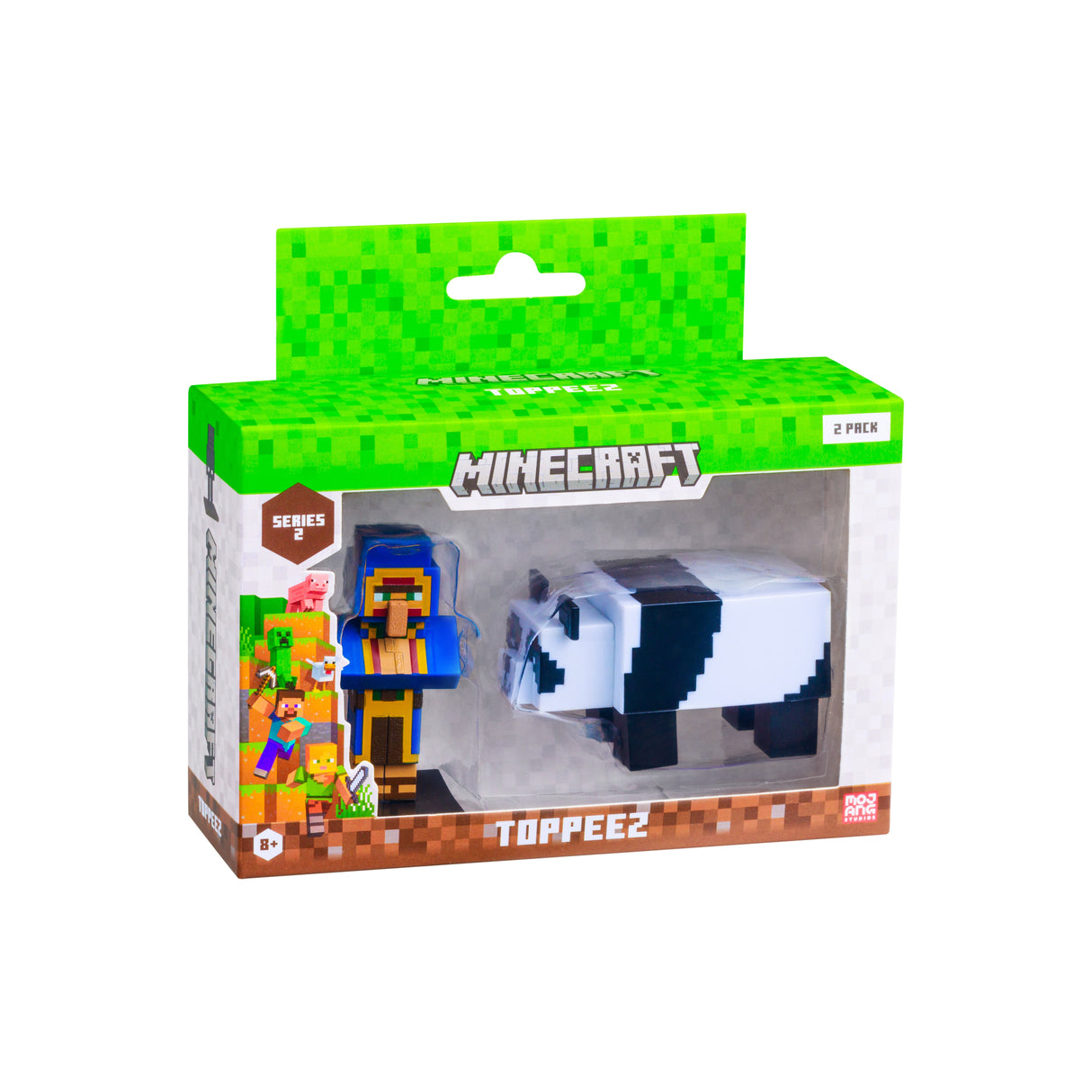 Minecraft - 3D 6 cm Figure 2 pack S2 -  Wandering Trader and Panda Minecraft