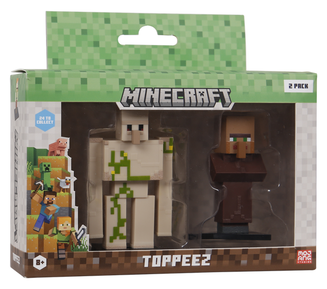 Minecraft - 3D Figure 2 pack - Golem & Villager Minecraft