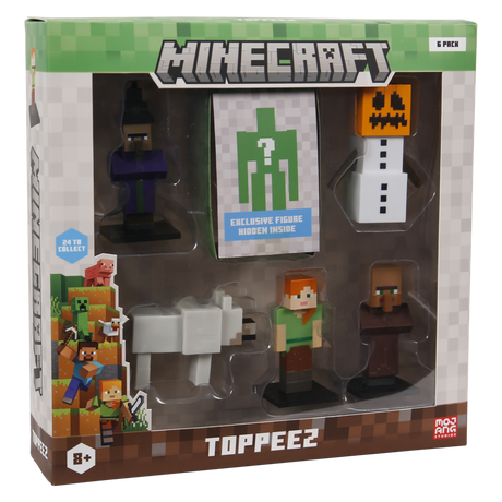 Minecraft -3D Figure 6 pack - Style 2 Minecraft