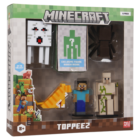 Minecraft -3D Figure 6 pack - Style 3 Minecraft