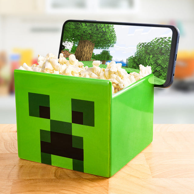 Minecraft Creeper Streaming Snack Bowl Paladone