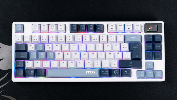 MSI FORGE GK600 TKL Wireless Sky – tysk QWERTZ
