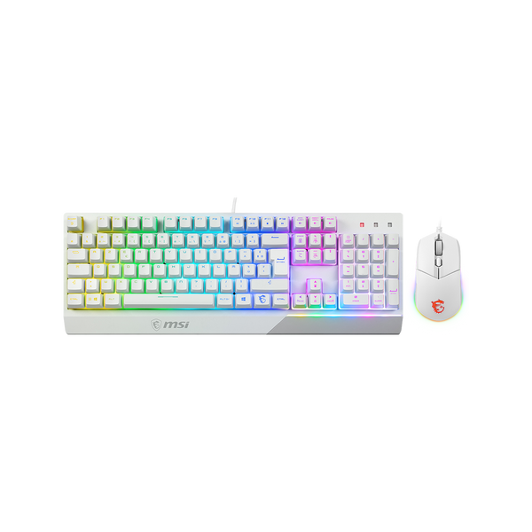 MSI Vigor GK30 Combo White – tastatur og mus, fransk AZERTY