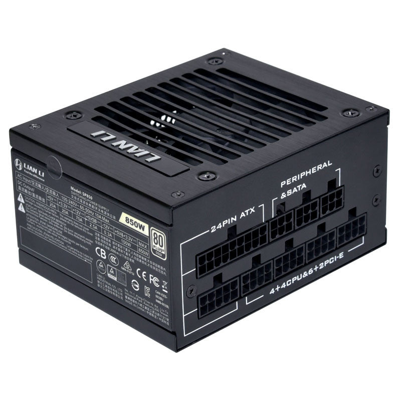 Lian Li SP850, 80 PLUS Gold SFX Powersupply  - 850 Watt, Black