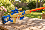 Nerf Fortnite BASR OG på et havebord
