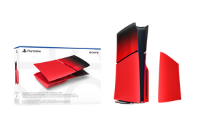 PS5 konsolcover (Slim) - Techno Red – produktbillede