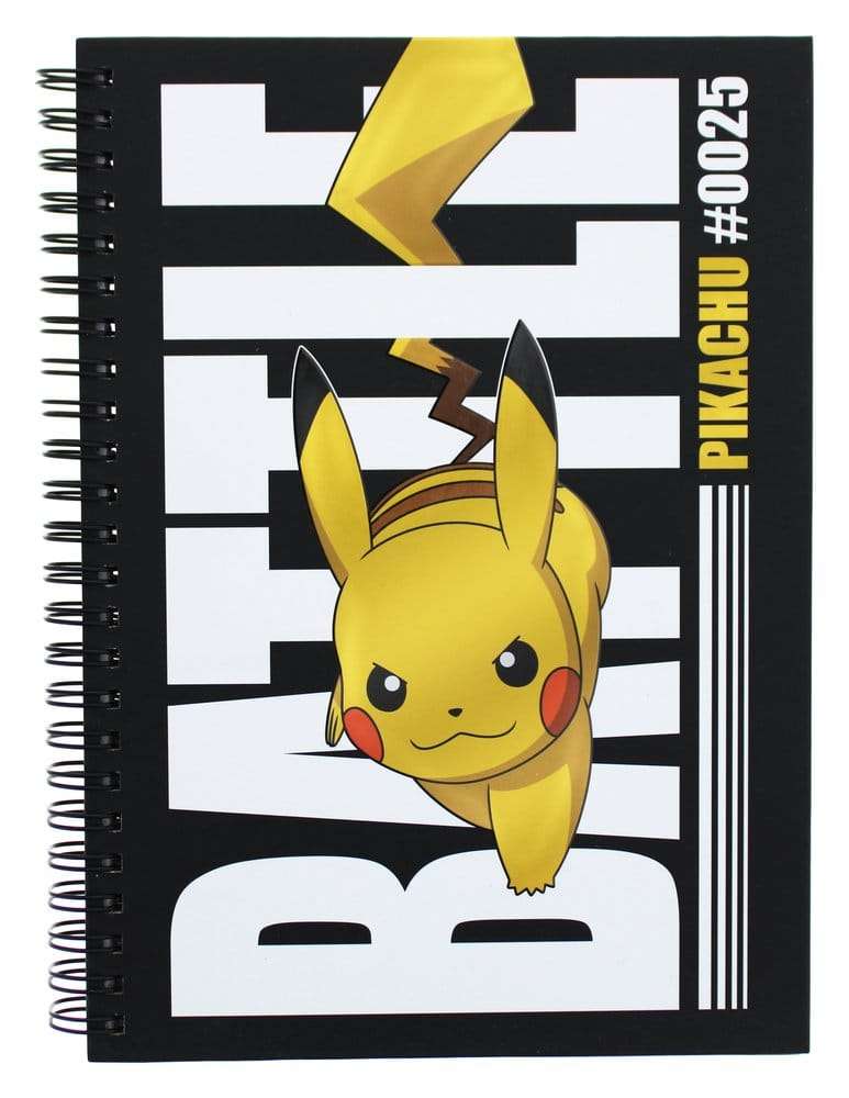 Pokemon - A5 Notebook Battle Pikachu Mad Monkey