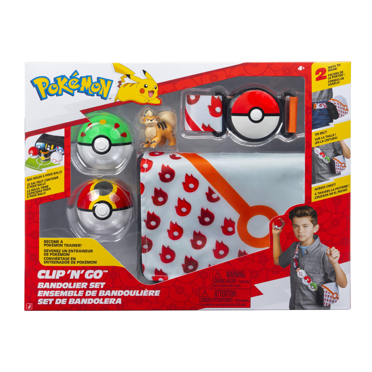 Pokémon - Clip N Go Bandolier Set - Growlithe Pokémon