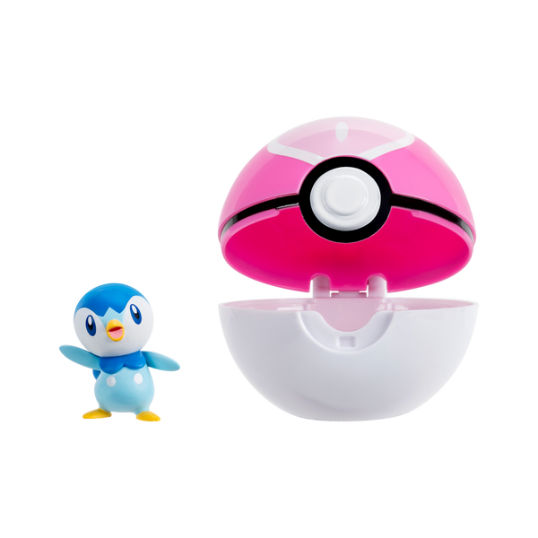 Pokémon Clip 'N' Go – Piplup med Love Ball