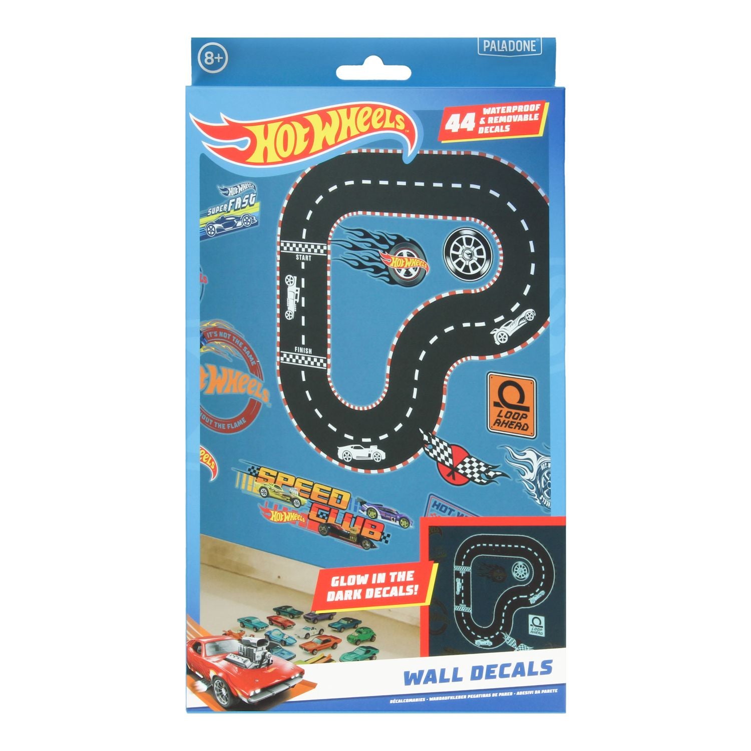HOT WHEELS VÄGGDEKALATER