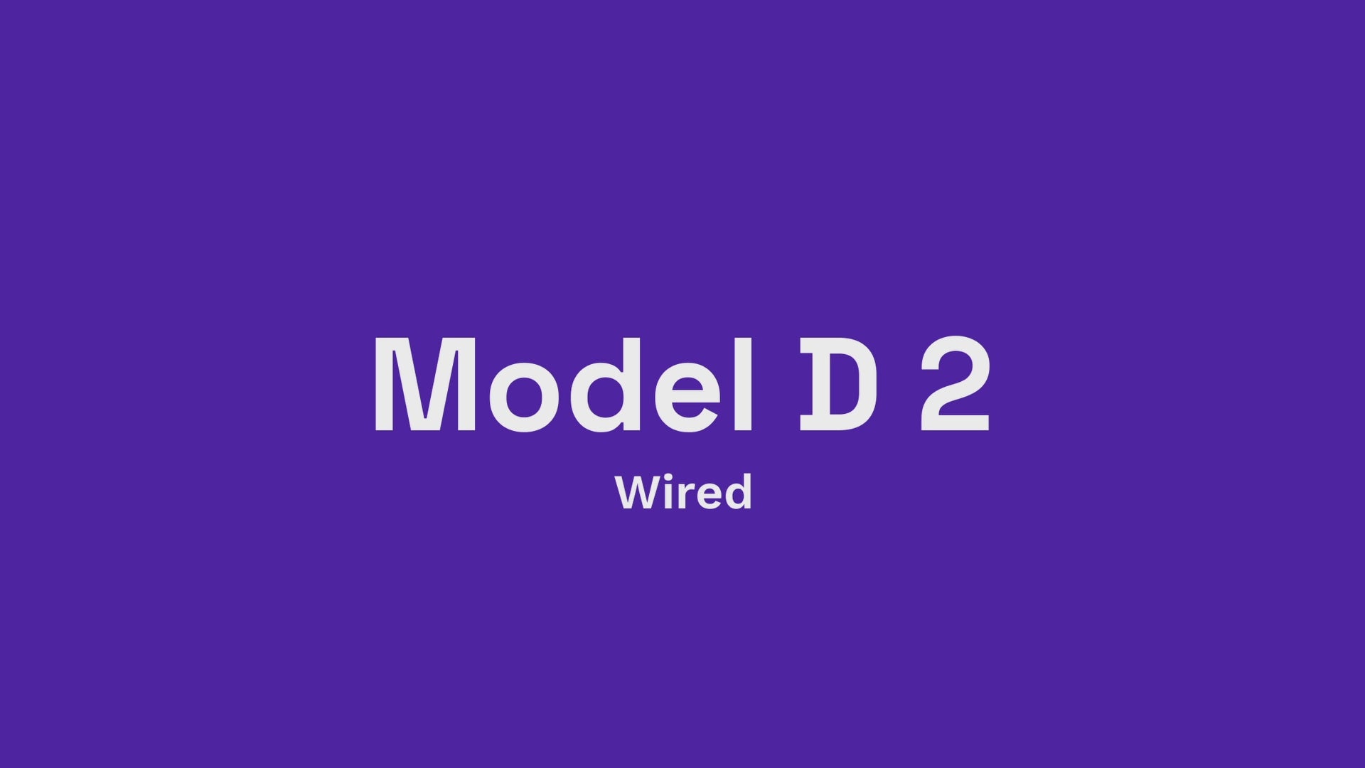Glorious Model D 2 Wired - Mattvit