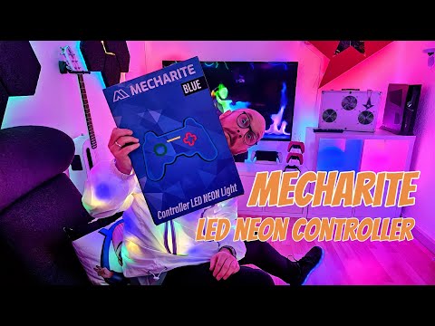 MECHARITE - LED-neonskylt med kontrollfunktion - Blå