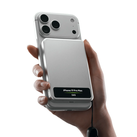 SHARGE VisionMag M8 magnetisk powerbank - 5.000 mAh - sølv