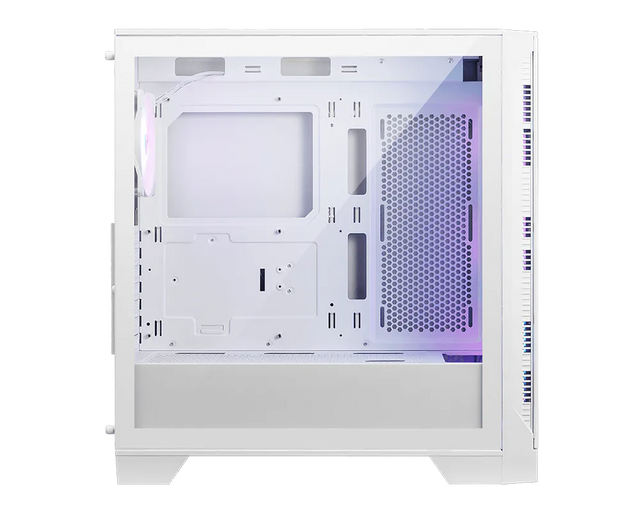 MSI MAG FORGE 320R AIRFLOW White – hvidt PC-kabinet – hvidt kabinet med glaspanel og blæsere