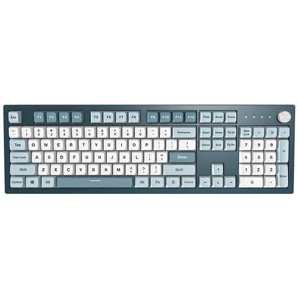 Montech MKey Fullsize Freedom - Gateron G Pro 2.0 Red - Nordic - Blå/Hvid Telon Technology Co Ltd (Montech)