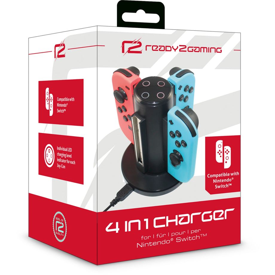ready2gaming Nintendo Switch 4-i-1-laddare